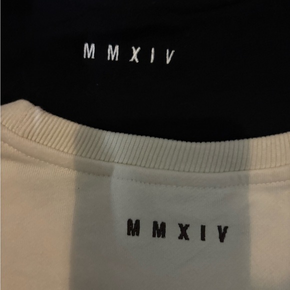YoungLA Black and White Crewneck Tops - Picture 4 of 4